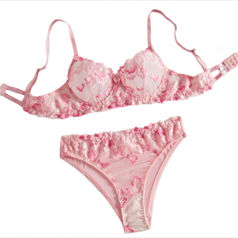 Sheer Bra Lace - Set di lingerie bikini con pizzo